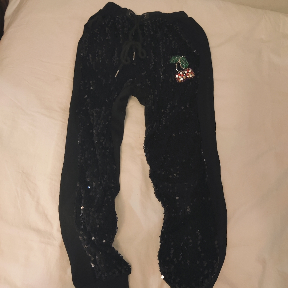 Lola & the boys sequin sweatpants size 12